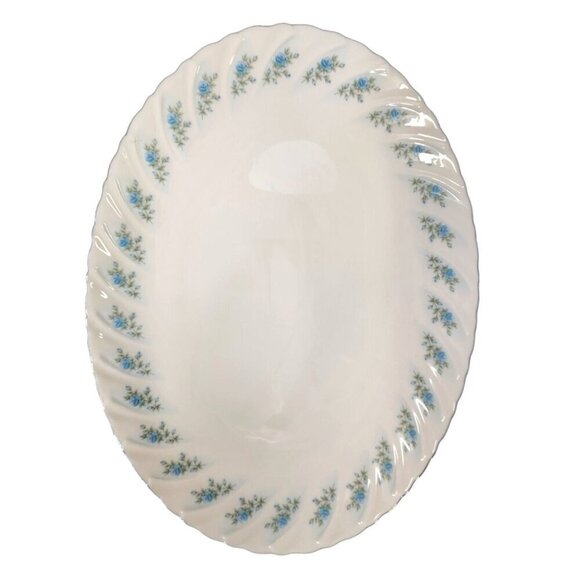 Oval Serving Platter Rosedale by LENOX 13.5 x 10 Mint Condition, Fine China Blue - Picture 1 of 7